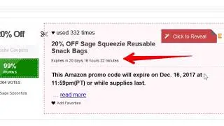 20% OFF Sage Squeezie Reusable Snack Bags Amazon Promo Code