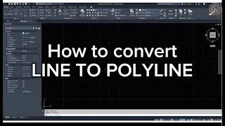 AutoCad | How to convert LINE to POLYLINE in Autocad
