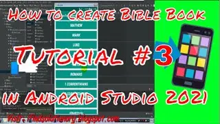 How to create a  Bible App project in Android Studio tutorial 3