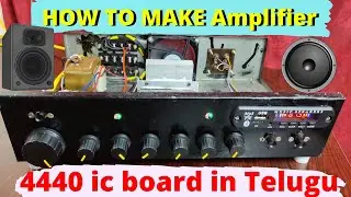 How To Make A Diy Audio Amplifier Assembling || 4440 ic Board || 200 Watt Stereo Audio Amplifier