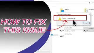 The disk is write protected | DRIVE Formatting error