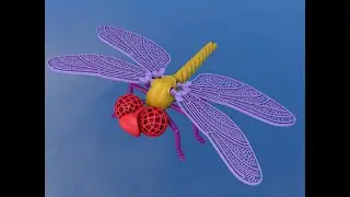 Скачать 3D модель 3D printing dragonfly