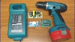 Переделка шуруповерта Makita 6281D с Ni Cd на Li Ion аккумуляторы