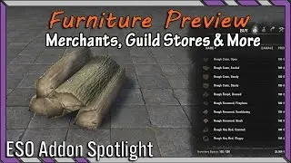 Furniture Preview (Guild Stores, Merchants) | ESO Addon Spotlight | Elder Scrolls Online Best Addons