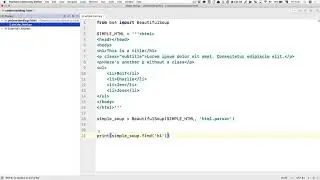 video11 1 Understanding HTML with BeautifulSoup