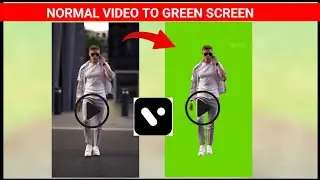 How to Convert Normal video to Green Screen Video | Vita