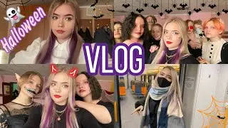 VLOG:Будни студента//жизнь в общаге//празднуем Хеллоуин в колледже