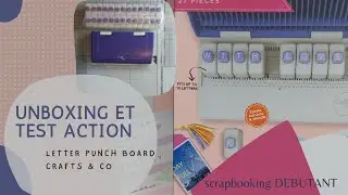 UNBOXING et TEST de la punchboard Letter CRAFTS&Co de chez ACTION; top ou flop