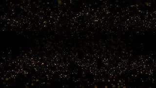 Free motion background - Shimmering golden particles - Royalty free animated background