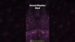 Sound Physics Mod | #minecraft #Shorts