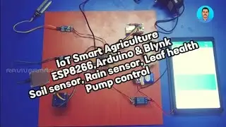 IoT Smart Agriculture - Rain, Soil, Leaf health sensors with pump control #arduino #esp8266 #iot