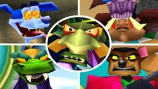 Crash Team Racing - All Boss Races + Cutscenes