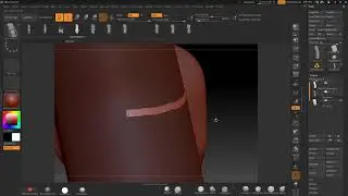 ZBrush 2019 Curve on Surface for Buckles and Belts Controling the Curve