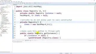 Using Registry pattern in Java project