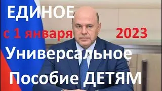 Универсальное пособие на детей с 1 января 2023 / НОВОЕ ПОСОБИЕ ДЕТЯМ!