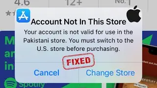 How to Fix App Store Account Not in This Store iPhone | How to Change Store in App Store