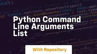 python command line arguments list