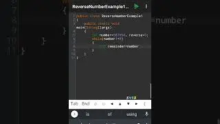 Reverse number in Java | Java programming | 