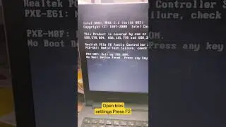 Fix100%Intel UNDI, PXE-2.1 (build 083) No Boot Device Found Error
