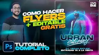 Como crear Flyers Profesionales en PHOTOSHOP + Descarga de editables  2022 ⚡