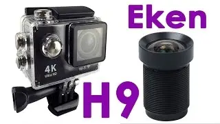 Камера Eken H9 как разобрать, замена объектива исправление искажений
