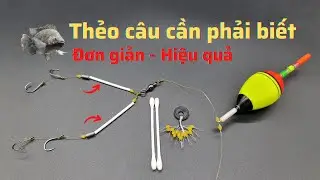 Làm thẻo câu cá rô phi | Hướng dẫn cách làm thẻo câu cá sử dụng mồi rêu rất HIỆU QUẢ | quatra