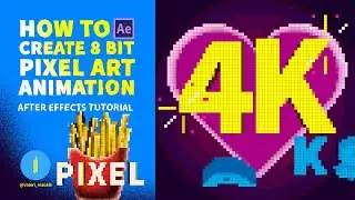 How To Create 8 Bit Pixel Art Animation. After Effects Tutorial