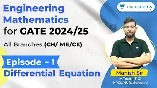 Episode 01 | Engineering Mathematics | Differential Equations | GATE 2024/25