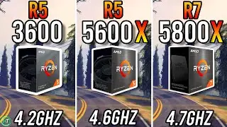 Ryzen 5 3600 vs Ryzen 5 5600X vs Ryzen 7 5800X - Tested in 2023