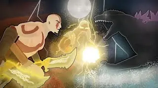 GODZILLA VS KRATOS | Animation (GOW III VS GODZILLA R.A.T)