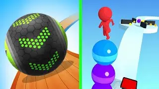 Going Balls Vs Stack Rider Walk through Android iOS Game play KHD43