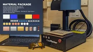 ComMarker Material Sample Pack and an Unscripted Look at my B4 Fiber Laser