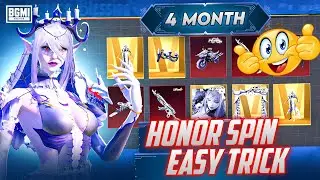 🔴 HONOR SPIN EASY TRICK TO GET ALL ITEMS | NEW HONOR ULTIMATE SET CRATE BGMI