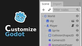 Customize Godot game engine | how to change godot theme and fonts | godot tutorials