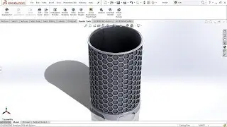 Master SolidWorks in Days | Create a Stunning 'Honeycomb Pattern Bucket' with Fast Design Techniques