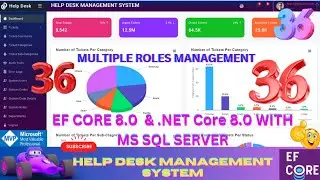 EP 36 Help Desk Management System EF Core NET Core ll .NET 8.0 Tickets, Users, Roles Management,🚀💥