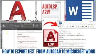 How to export text from autocad to microsoft word