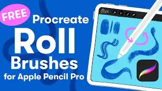 FREE Procreate Roll Brushes for Apple Pencil Pro Update:  Let's play with Roll!