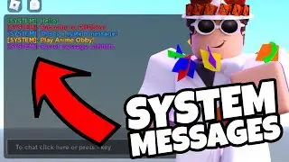 How To Make System Messages! (Roblox Studio)