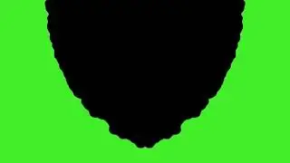 Black ink covering a green screen   Free Stock Video