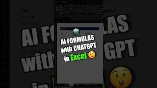 Chat GPT in Excel with New AI Functions! #exceltips