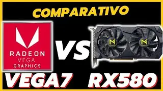 VEGA 7 VS RX 580 MINGZHOU TESTE COMPARATIVO