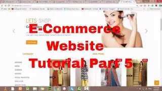 ECOMMERCE WEBSITE PHP TUTORIAL-5 | Index Page | Free Source Code