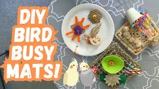 DIY BUSY MATS FOR PET PARROTS | BirdNerdSophie