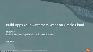 Oracle Workshop: Build the Perfect Digital Assistant for your Business