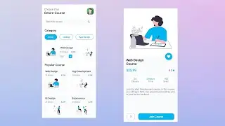 Online Learning Courses App UI Design In Flutter - Flutter UI Design