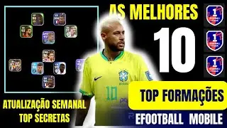 EFOOTBALL 2024 MOBILE - FORMAÇÕES SECRETAS RARAS ATUALIZADAS - THE BEST FORMATIONS EFOOTBALL 2024