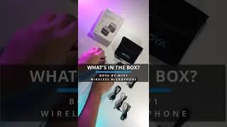 Wireless Microphone Boya By-m1v1 : What's in the box?! #shorts
