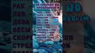 На сколько процентов вы проблемные по жизни.