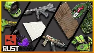 Rust Skins | Abyss Furnace, Deep Jungle AR, Drywall Rug, Frog Cosplay Roadsign, Lunar Thompson 